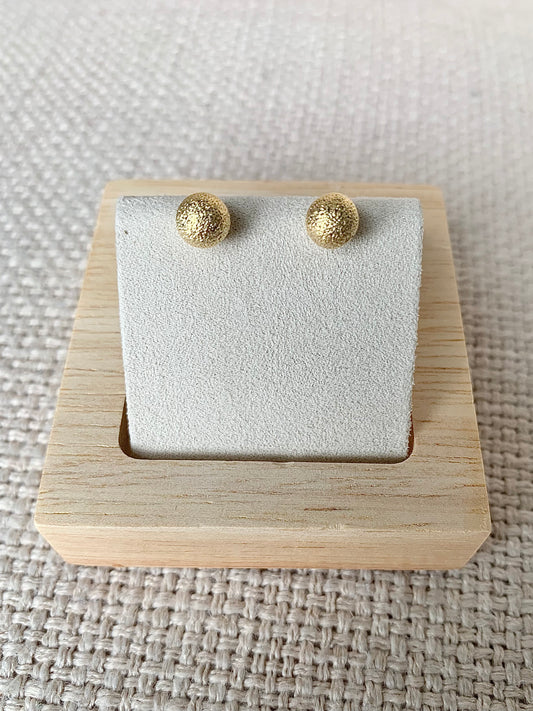 Matte Ball Stud Earrings