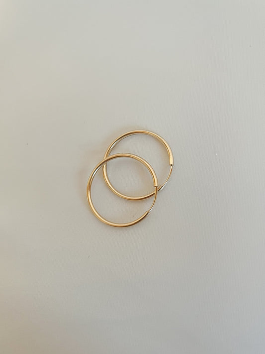 Thin Gold Hoops