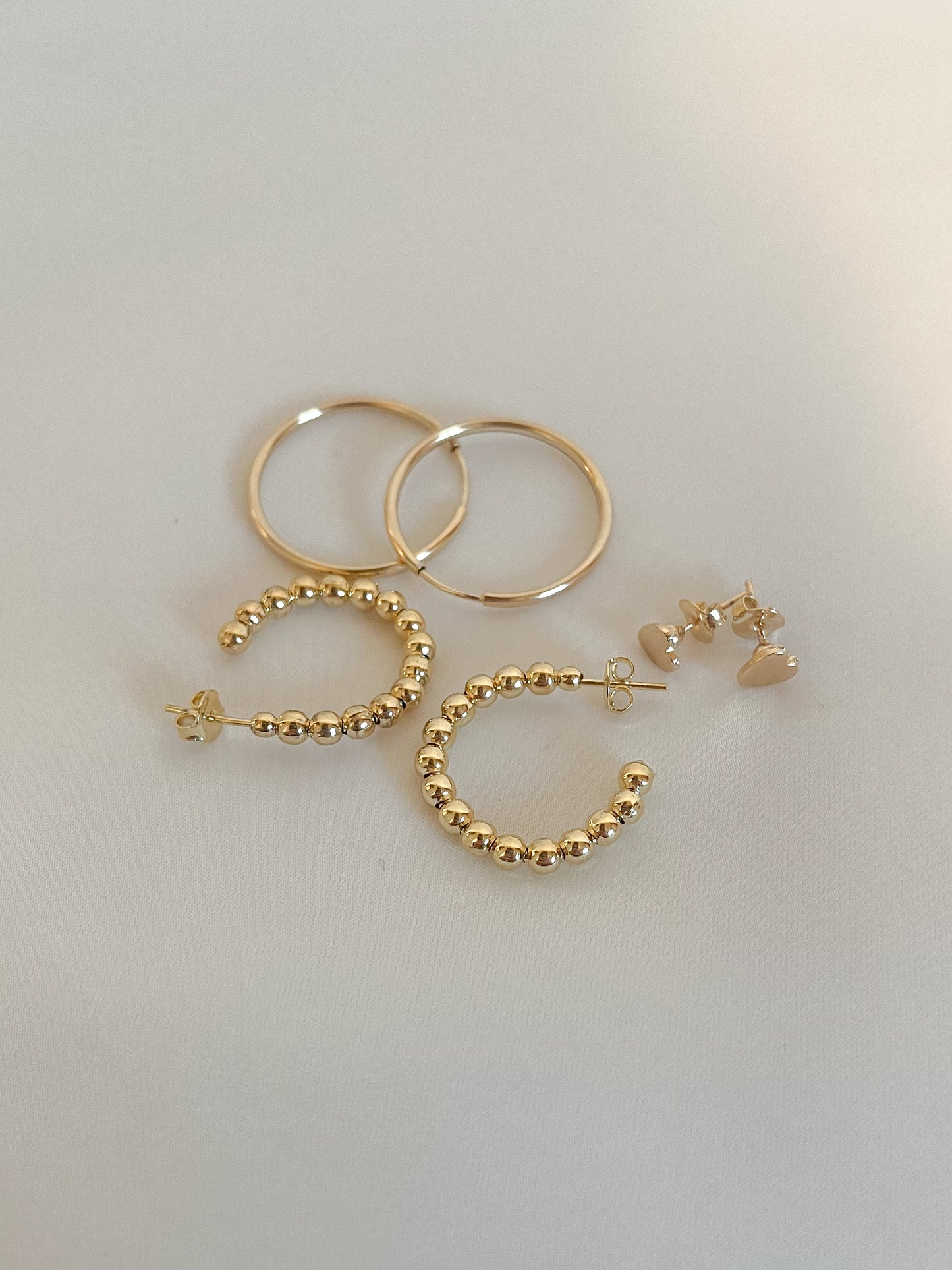 Thin Gold Hoops